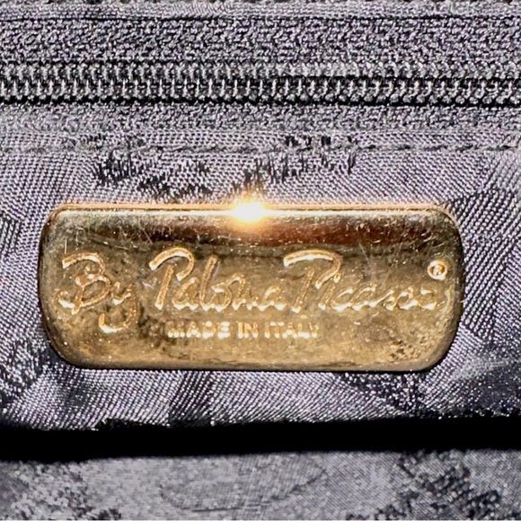 Paloma Picasso Crossbody Bag Black Leather Gold Chain Strap - Picture 11 of 12